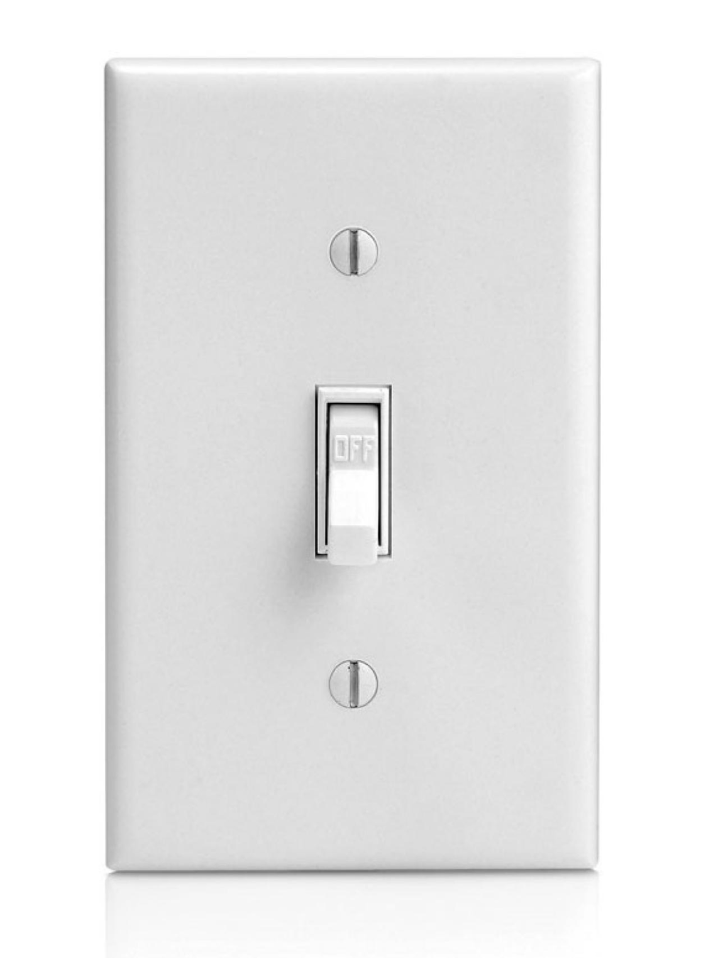 A physical light switch